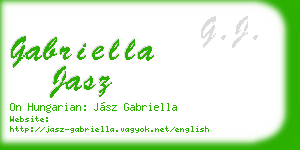 gabriella jasz business card