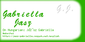 gabriella jasz business card